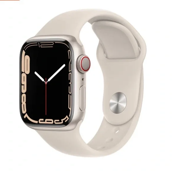 APPLE WATCH Series 7 45mm GPS/Cellular UNLOCKED w Charger+ MYSTERY BANDS BUNDLE